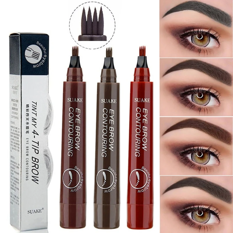 4-Punkt-Augenbrauenstift-Make-up, langlebig