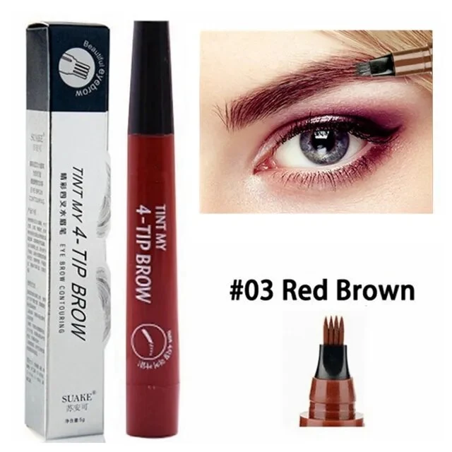 4-Punkt-Augenbrauenstift-Make-up, langlebig