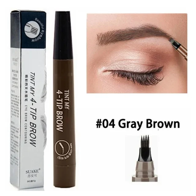 4-Punkt-Augenbrauenstift-Make-up, langlebig