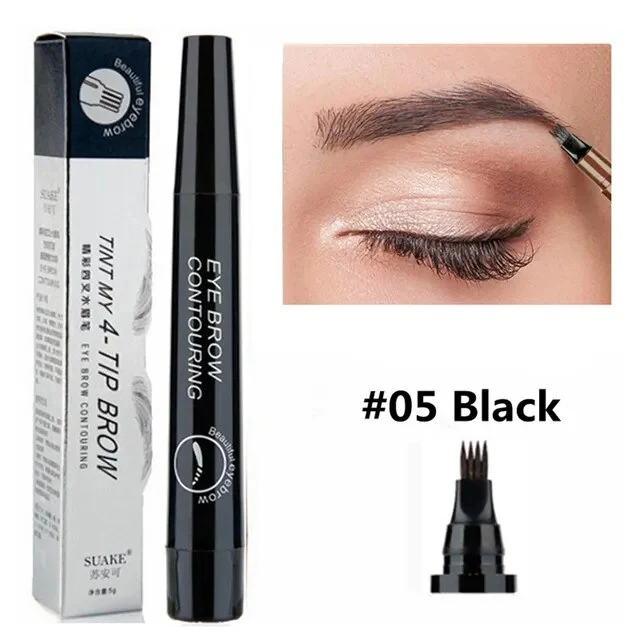 4-Punkt-Augenbrauenstift-Make-up, langlebig