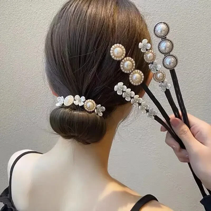 Styling-Zubehör, Haarnadel-Haarflechter, Blumen-Brötchenmacher