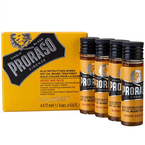 PRORASO WOOD AND SPICE OLIO RISTRUTTURANTE BARBA 4 X 17 ML