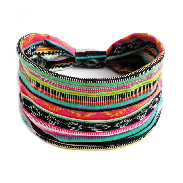 Böhmische breite Baumwoll-Stretch-Stirnbänder