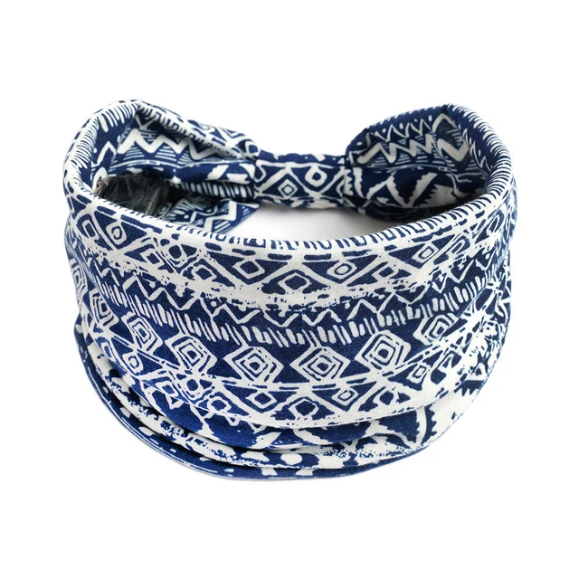 Böhmische breite Baumwoll-Stretch-Stirnbänder