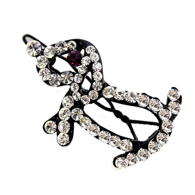 Frauen Mode Haar Retro Strass Clip