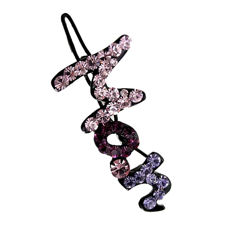 Frauen Mode Haar Retro Strass Clip