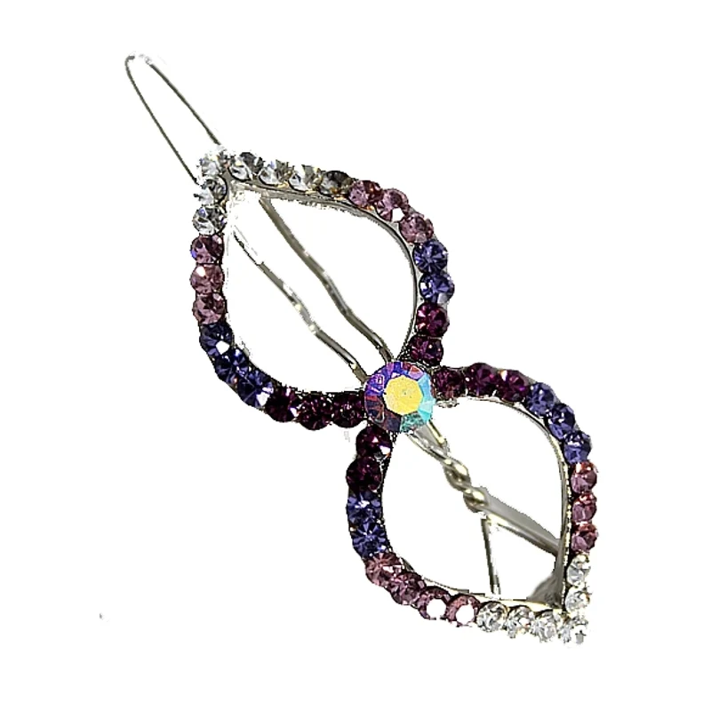 Frauen Mode Haar Retro Strass Clip