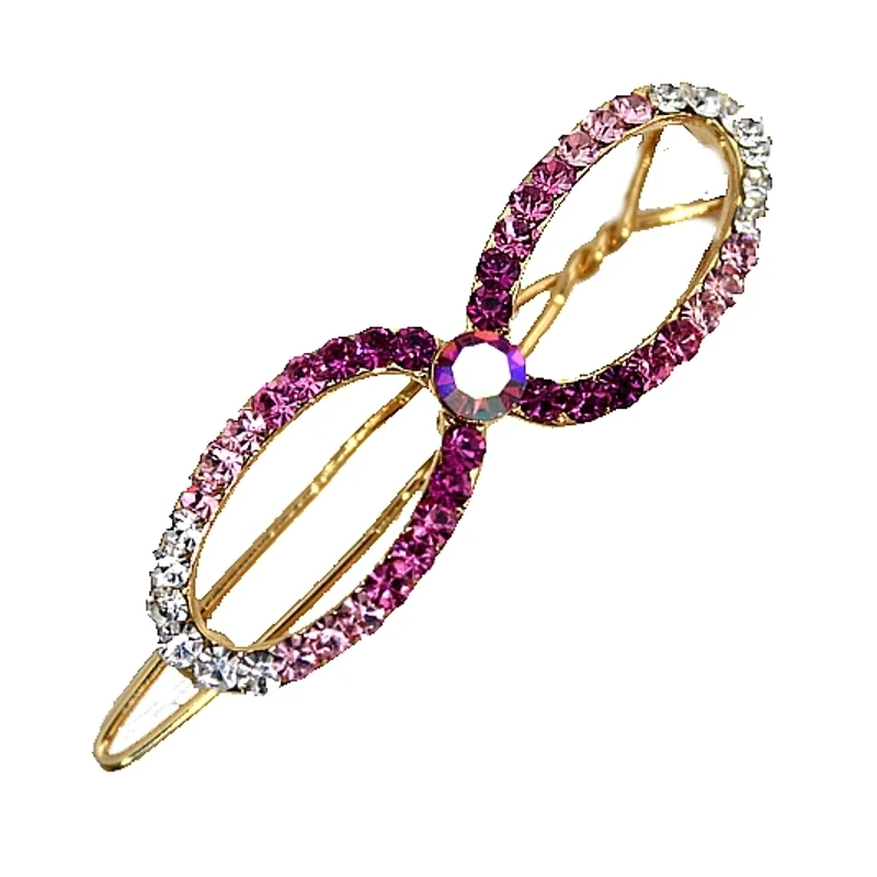 Frauen Mode Haar Retro Strass Clip