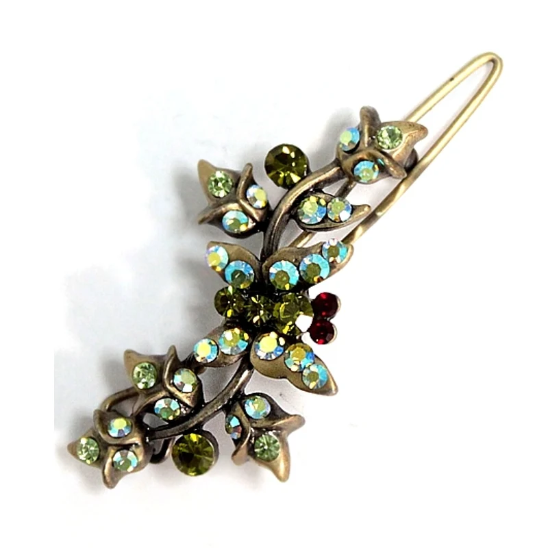 Frauen Mode Haar Retro Strass Clip