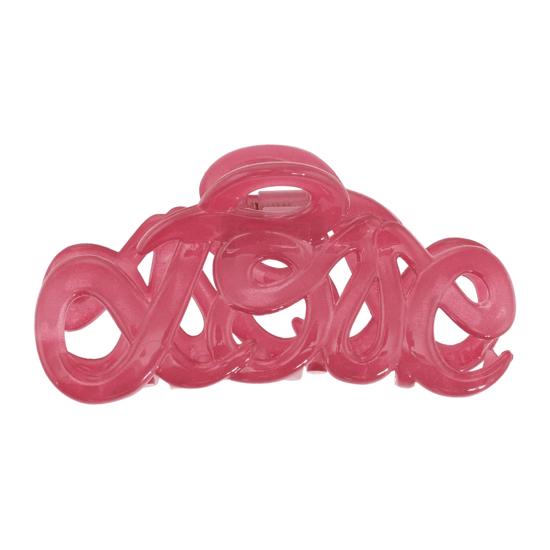 Pinza Capelli Grande Rosa