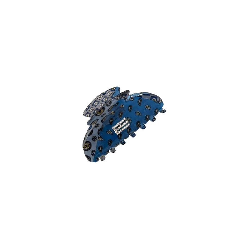 Pinza Seta Vetrificata "E" Strass