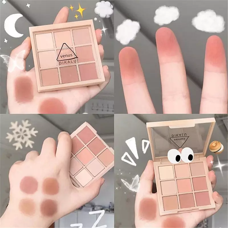 Matte Lidschatten-Palette 9 Farben