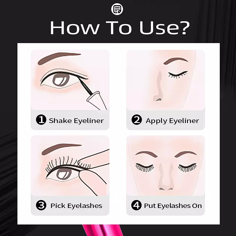Nerz Wimpern handgefertigt mit Pinzette Make-up-Set