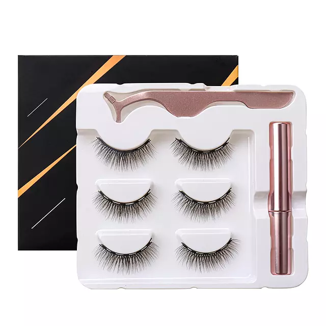 Magnetische Wimpern. Falsche Wimpern aus Nerz