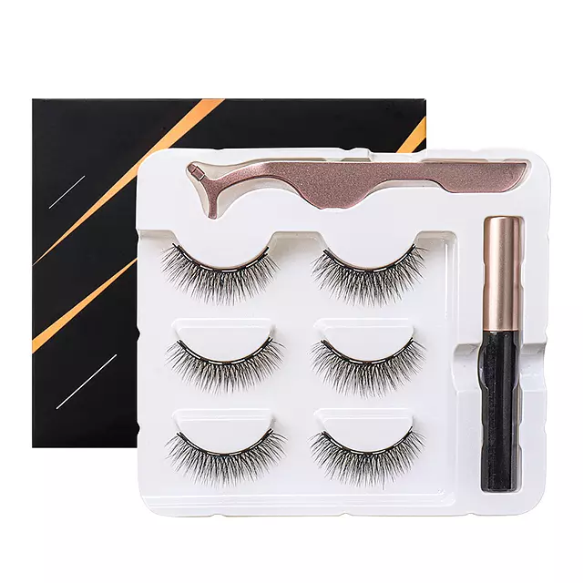 Magnetische Wimpern. Falsche Wimpern aus Nerz
