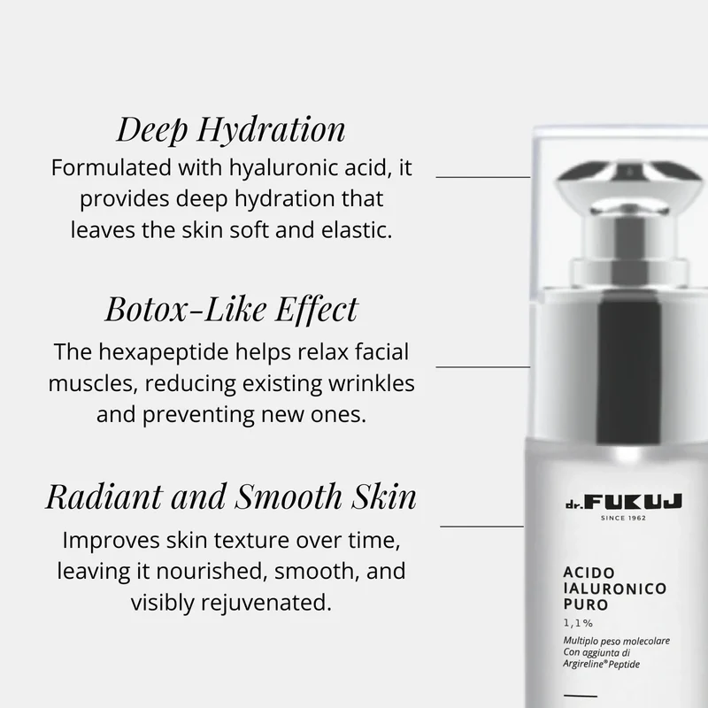 Acido Ialuronico 1,1% + Peptide Argireline®