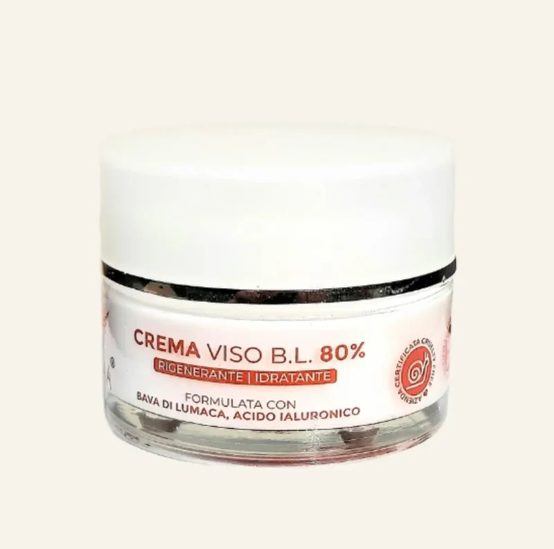 Crema Viso alla Bava di Lumaca 80% e Acido Ialuronico