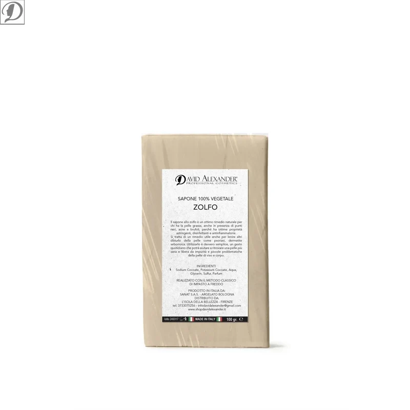 Sapone Vegetale allo Zolfo – Purificante per Pelle Grassa e Impura
