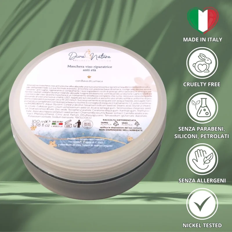 MASCHERA VISO RIPARATRICE ANTI ETÀ