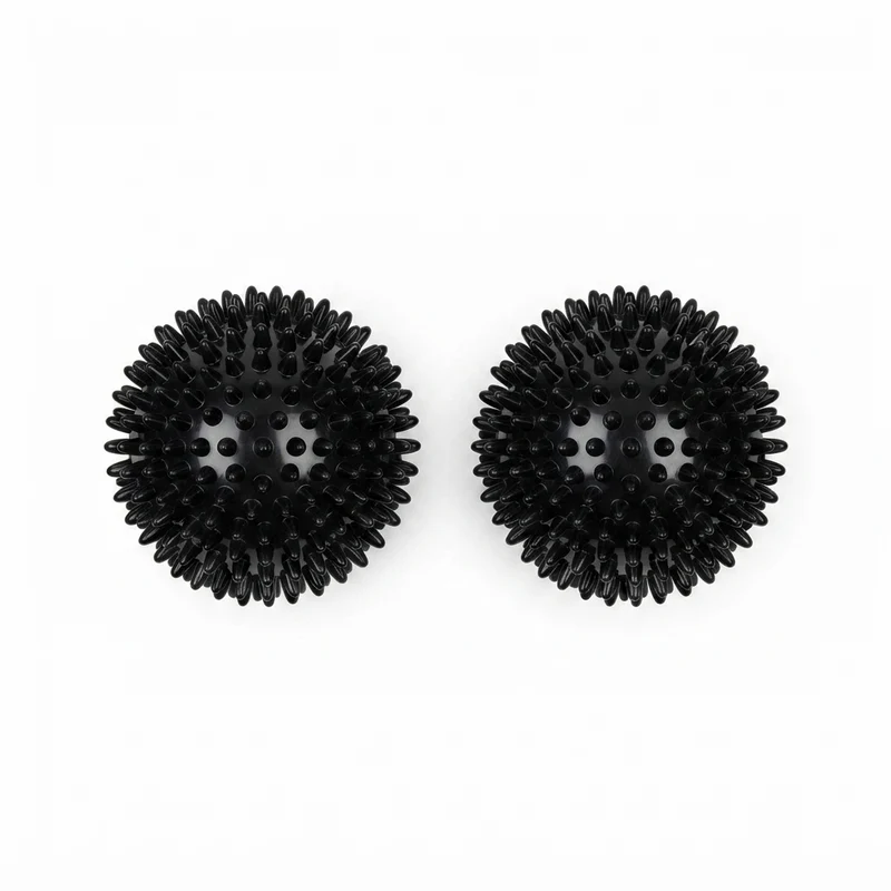 Energetics Coppia di sfere per il massaggio Knobbed Balls da 10cm di diametro 107305-050 nero