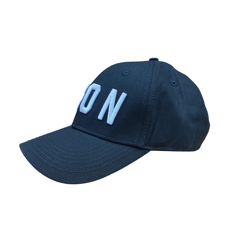 Icon cappellino con visiera curva unisex da adulto con logo ricamato ICXS2S5A049 nero