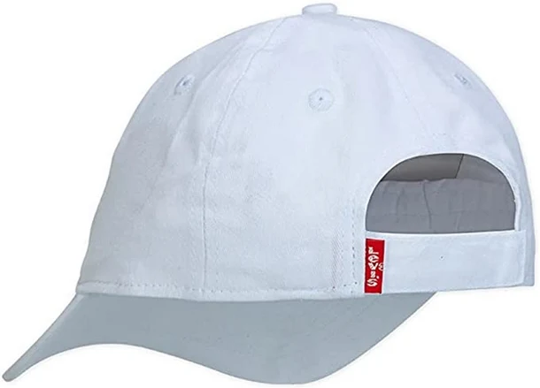 Levi's Kids Cappello con visiera da ragazzo Batwing Logo 9A8329-001 white