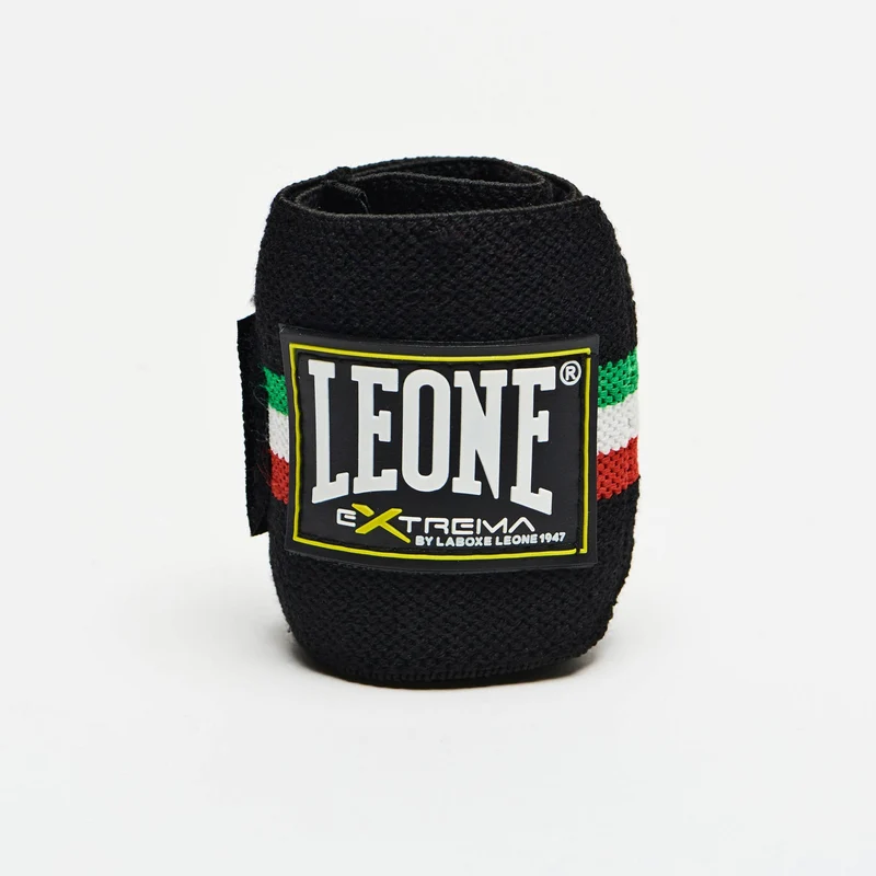 Leone Polsiera per sollevamento pesi AB706 Tricolore Italia