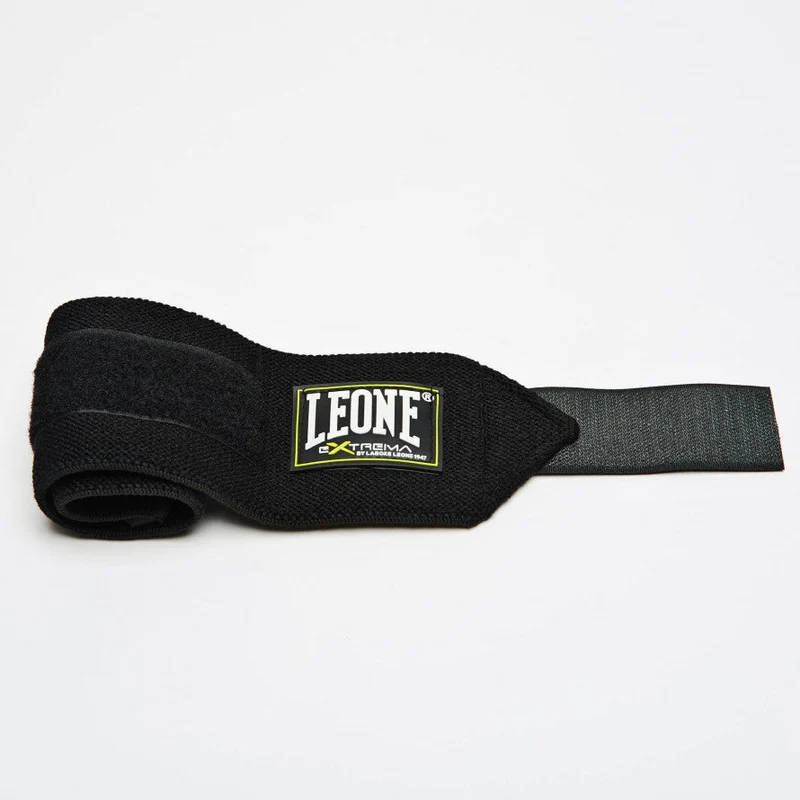 Leone polsiera per sollevamento pesi AB706 nero