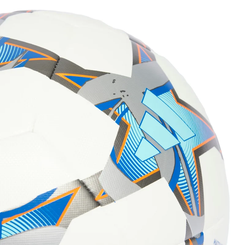 Adidas pallone da calcio UCL Training con grafica UEFA Champions League IA0952 bianco-argento-azzurro misura 5