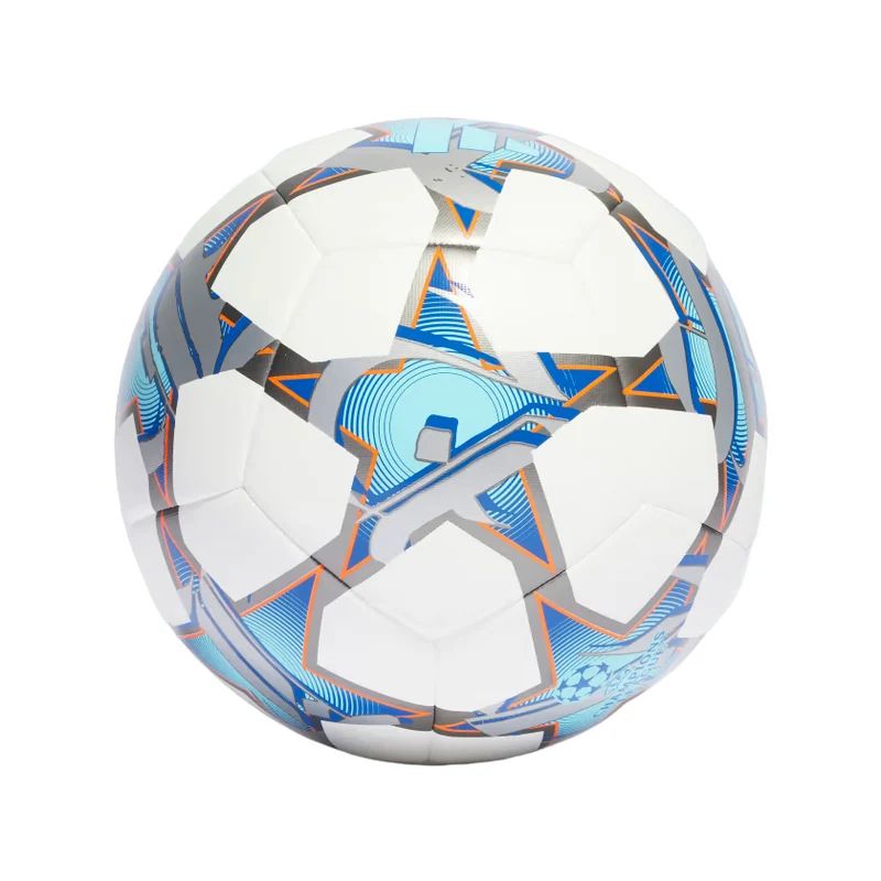 Adidas pallone da calcio UCL Training con grafica UEFA Champions League IA0952 bianco-argento-azzurro misura 5
